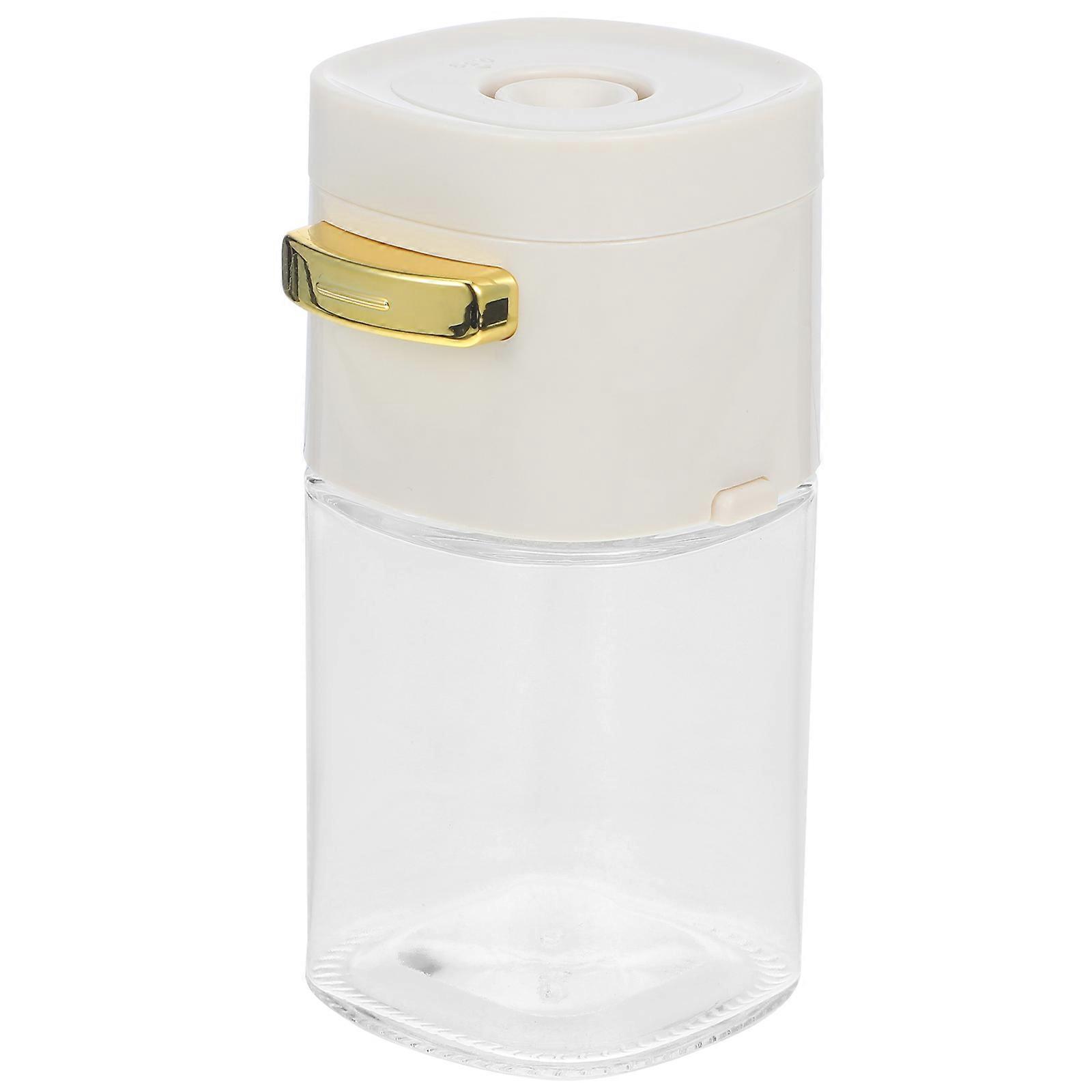 Elegant Glass Seasoning Dispenser for Kitchen Accessories with Button Control and Salt Measurement 1Pack