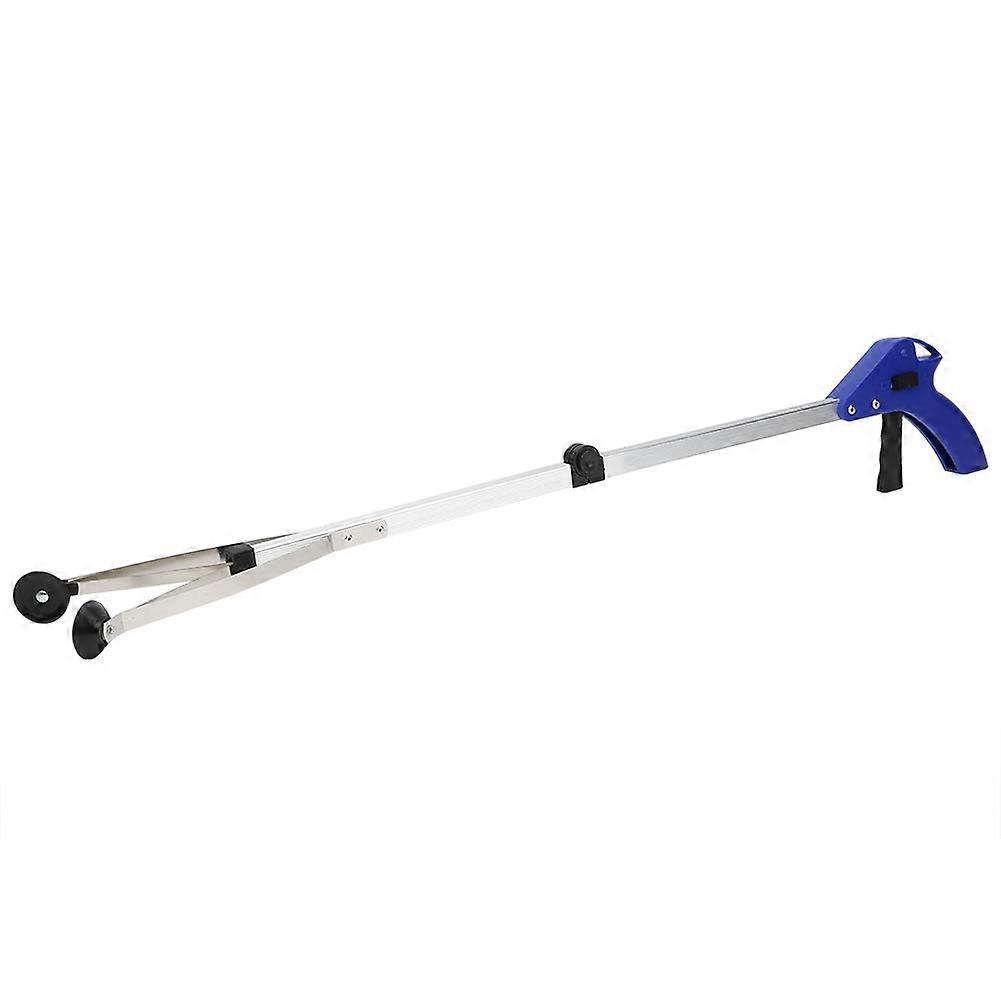 Foldable Grabber Reacher Tool 32 Inch Aluminium Claw Picker with Rubber Handle for Disabled Elderly Easy Trash Pickup