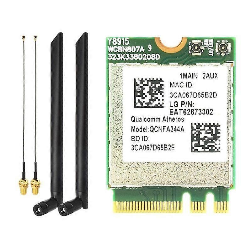 QCNFA344A Carte Wi-Fi sans fil WLAN 802.11AC compatible Bluetooth 867 Mbit/s 4.1