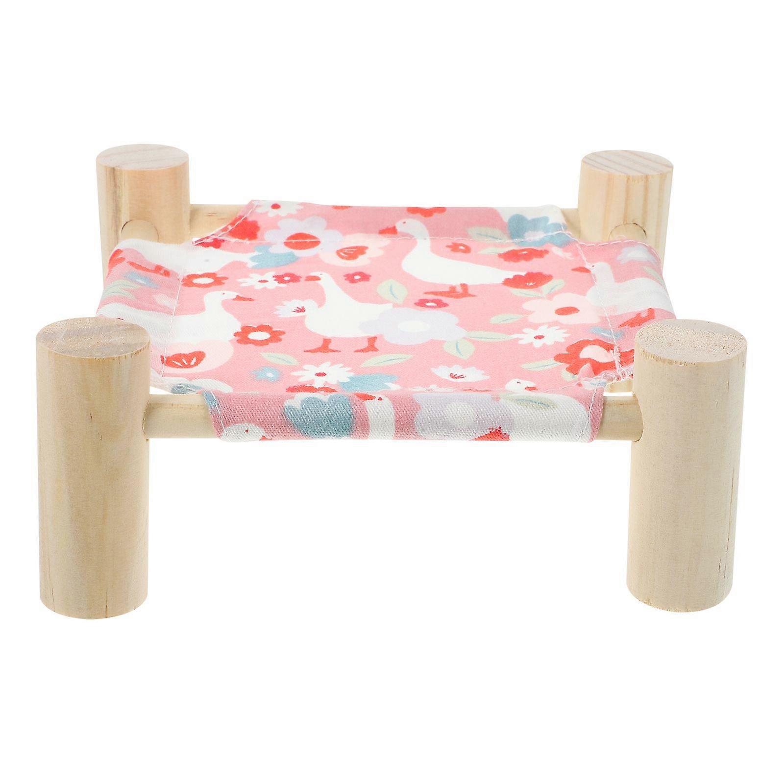 Washable Guinea Pig Bed Detachable Rabbit Hammock Elevated Pet Bed Hamster Sleeping Bed