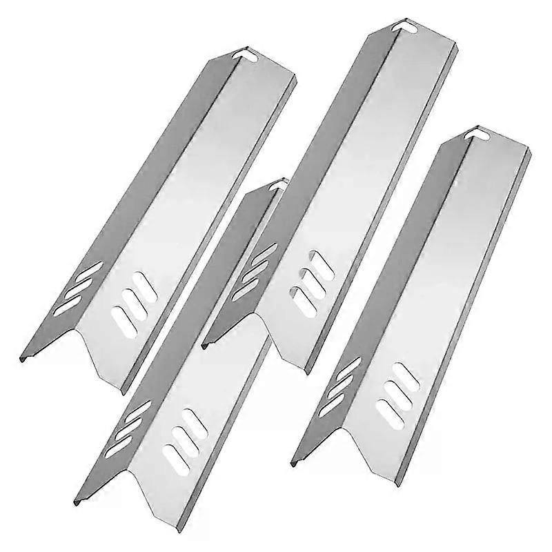 4Pcs/set Grill Heat Tents Stainless Steel Universal Grill Heat Tents for Gas Grill Burners Cover Flame Tamers Replacements