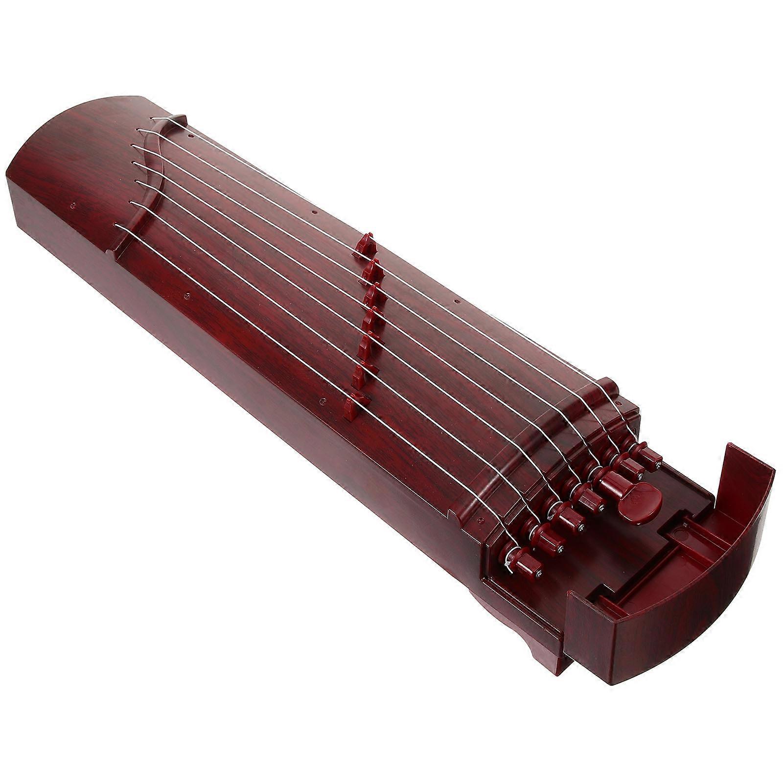 Kids Guzheng ABS Brown Educational Musical Instruments for Students with Authentic Simulation