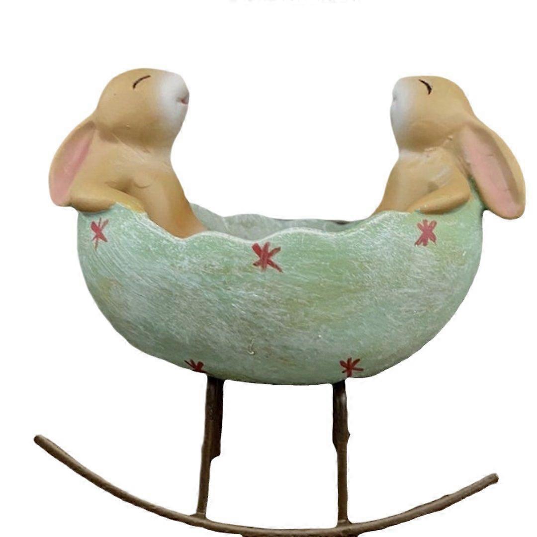 Easter creative rabbit cradle indoor trinkets