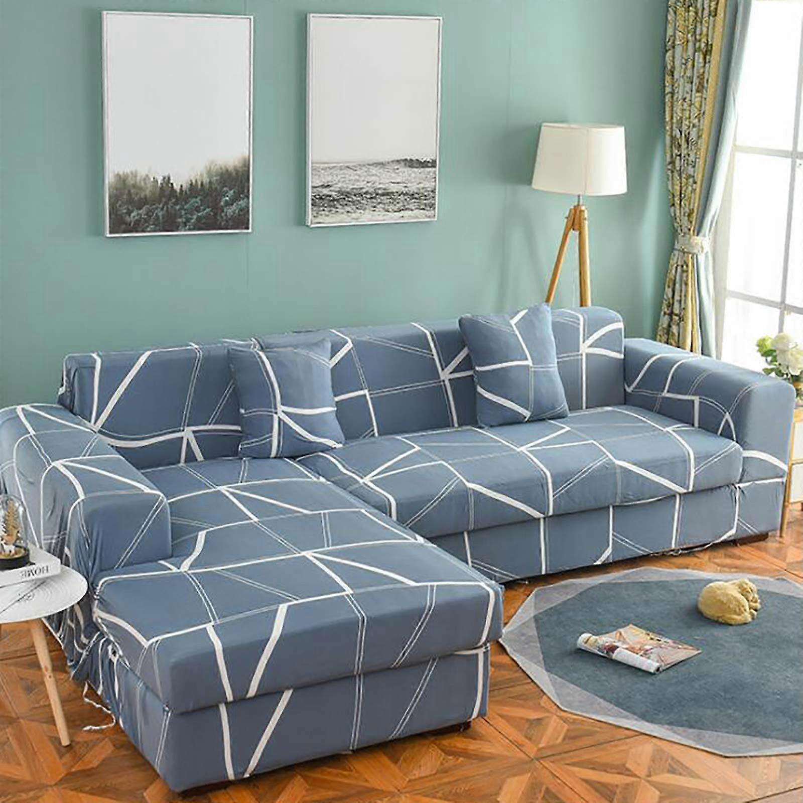 Elastic Printed Sofa Covers for 1 2 3 4Seater, Washable AntiSlip Stretch Couch Cover Ref: 2696