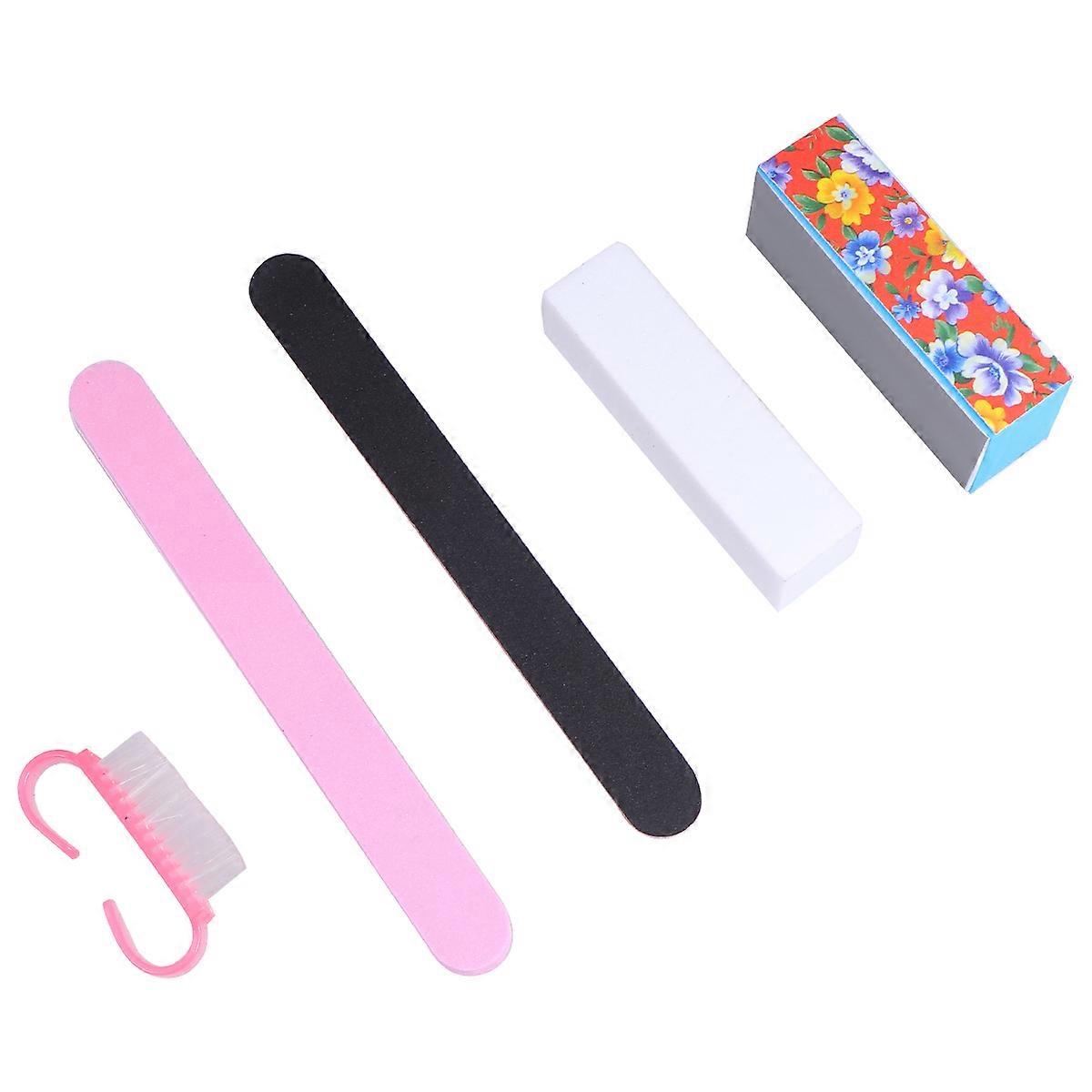 Επαγγελματική Nail Buffer Block Μανικιούρ Πεντικιούρ Νύχια Στίλβωση Λείανση 18x1.8x0.3cm 10Pcs