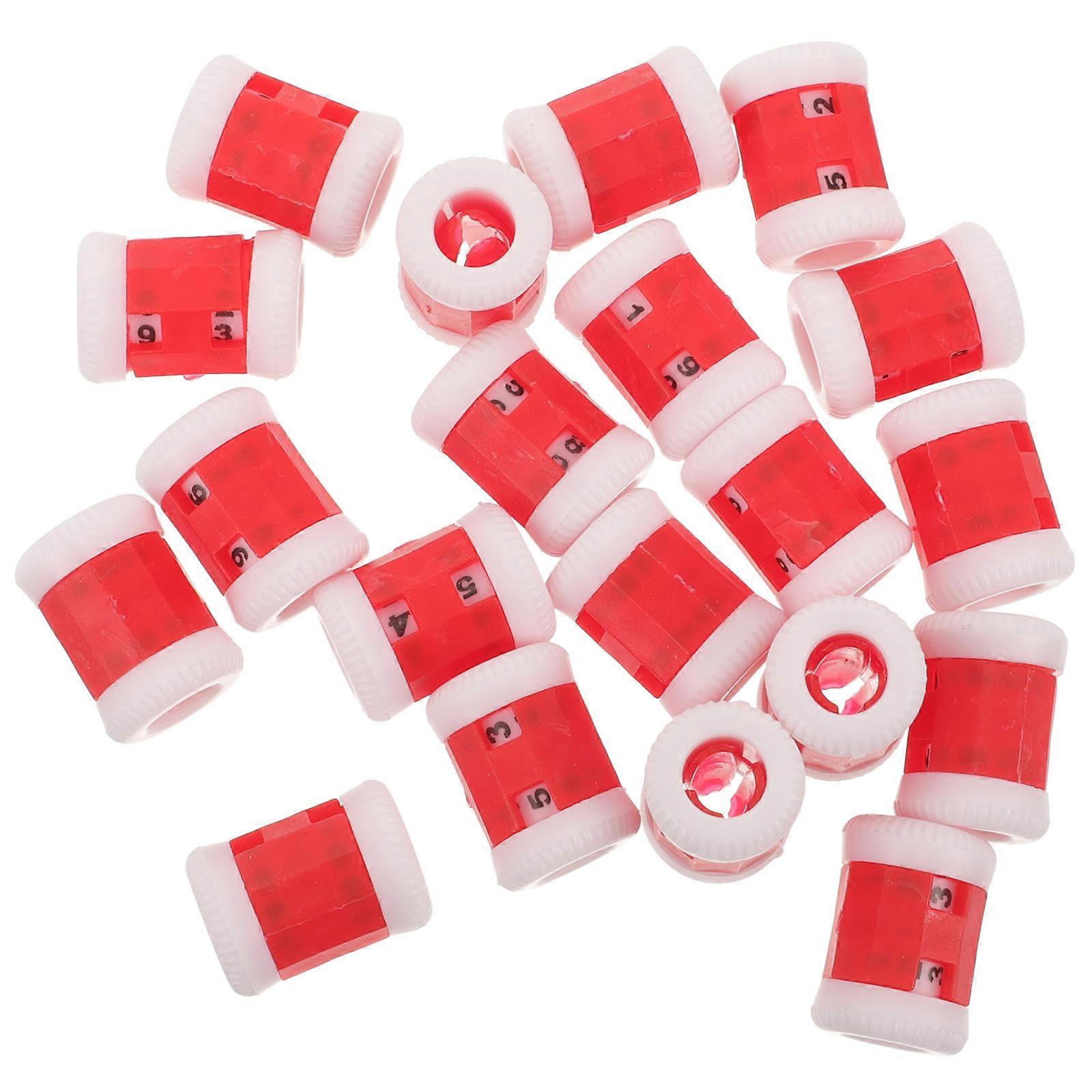 20Pcs Flexible Stitch Markers and Stitch Counters for Knitting and Crochet