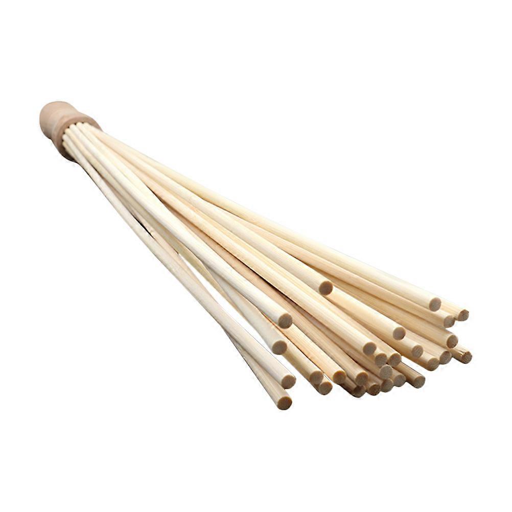 Bamboo Massage Stick for Home Use Lightweight and Comfortable with NonSlip Handle Beige 7.8 Inches
