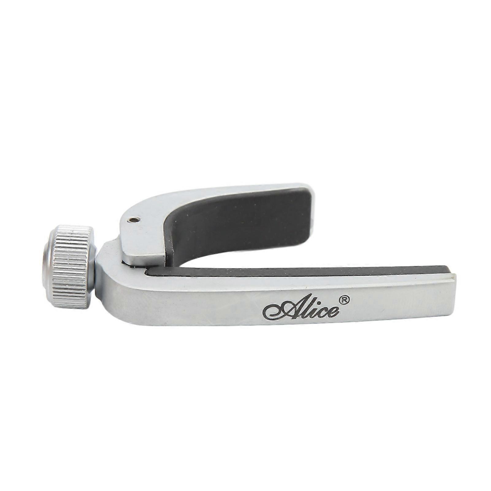 Metal Spring Capo Tone Adjustment Tool for Ukulele Acoustic Guitar Stringed Instrument Parts Silver
