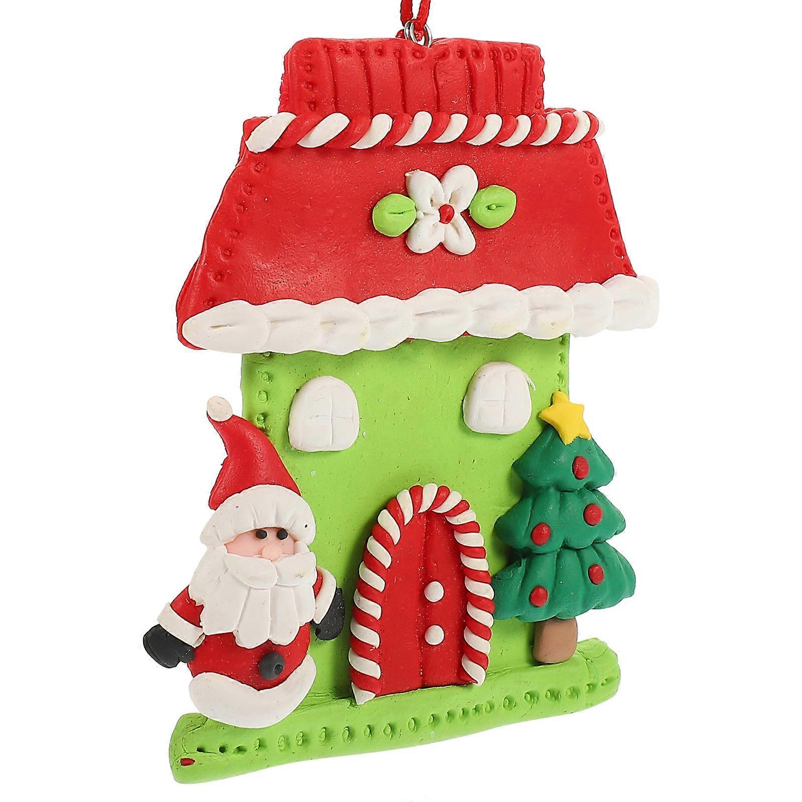 Tree Decorative Accessory Multi-Colored 10x8cm Hanging Decoration Christmas Atmosphere Creation For Christmas Tree Scene 1Pack
