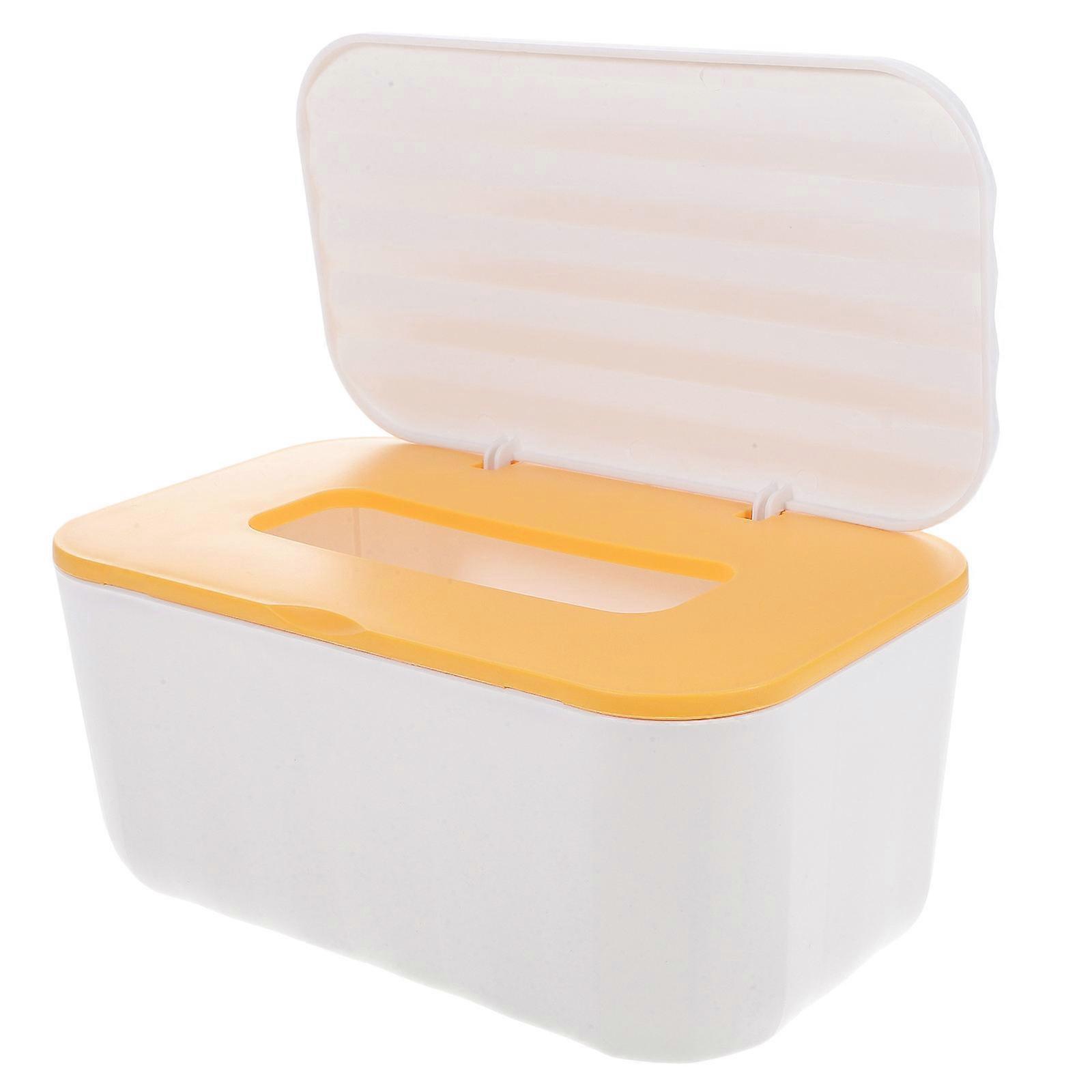 Wall Hanging Tissue Storage Box for Home with Strong PP Material White Color Fits Various Spaces