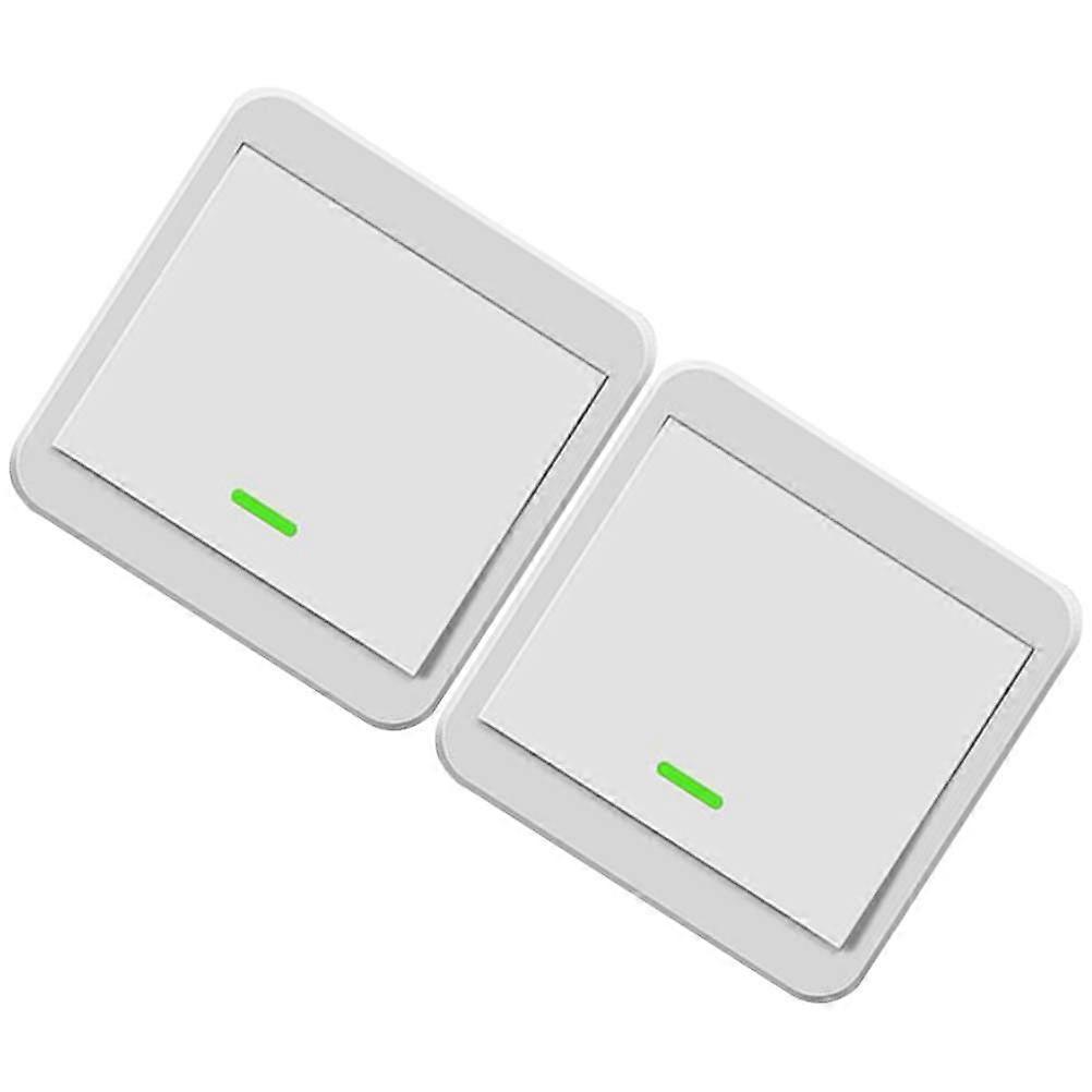 Wireless Home Lamp Switch Quadratische Form Flammhemmendes Material Fernbedienung 1Set