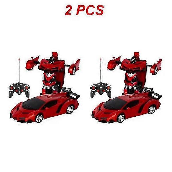 1/2 pcs Remote Control RC Cars Transforming Robots Sports Vehicle Model Robots Toys Cool Deformation