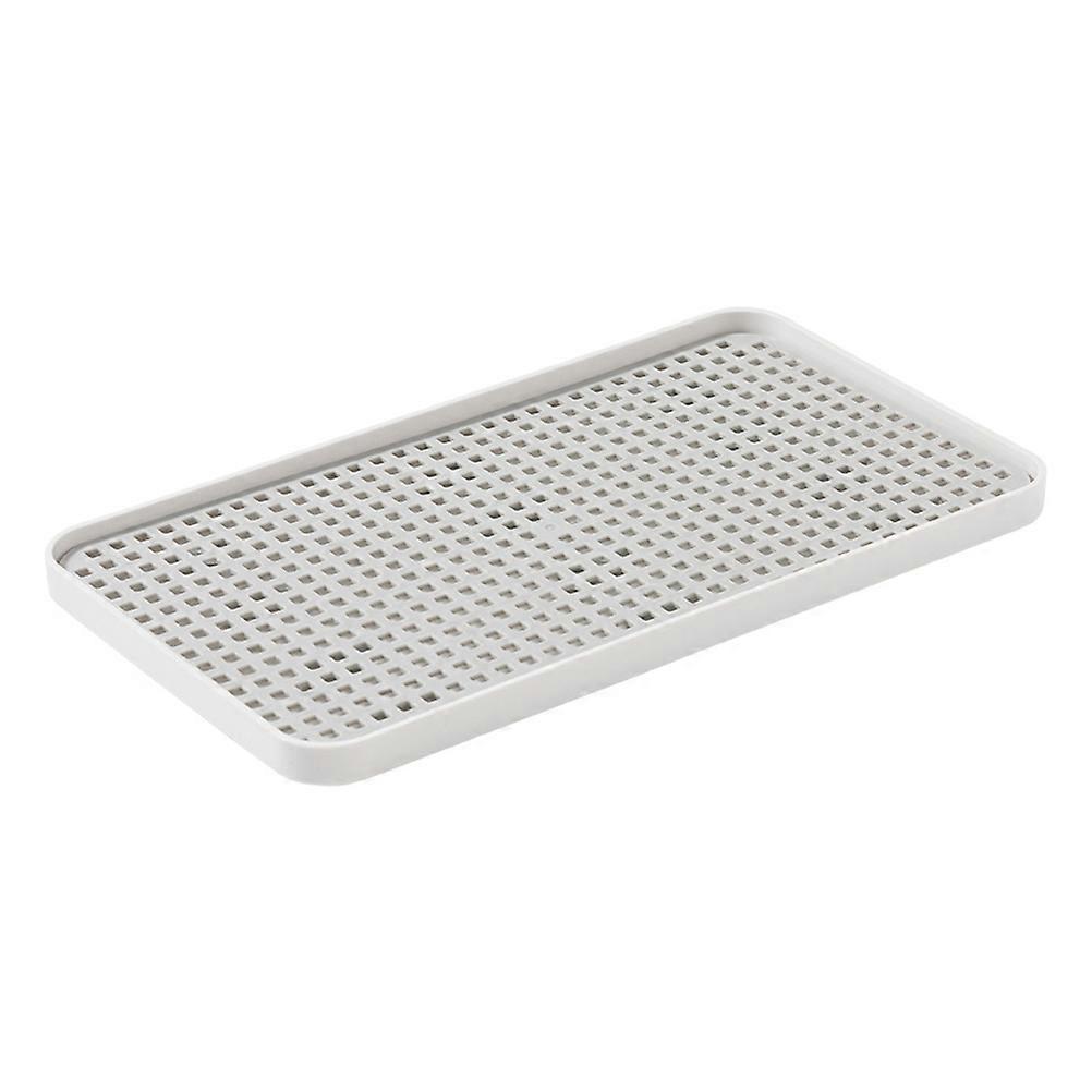 Double Layer Draining Tray   Multi Purpose Tableware Holder for Utensils, Cups & Fruits, Easy Clean & Stylish Kitchen Decor