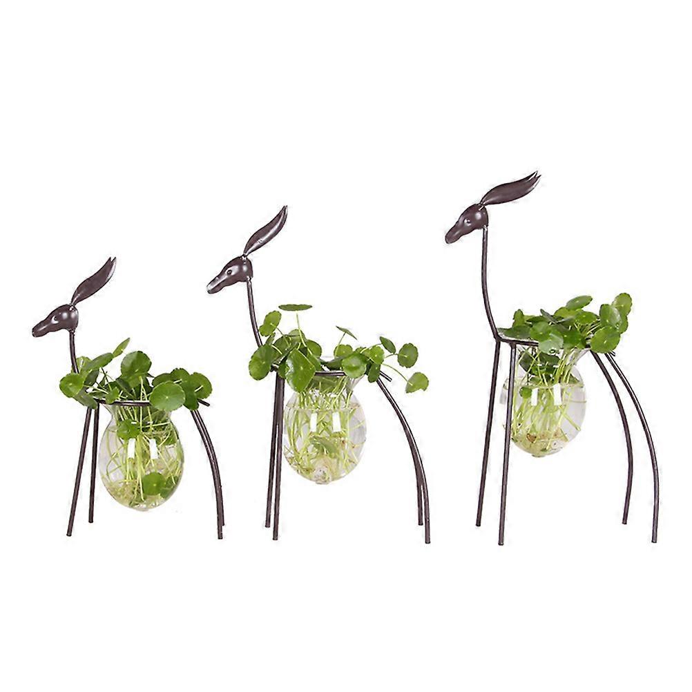 حامل غراس زهرة معدنية على الطراز الكلاسيكي لملحق الحديقة في الهواء الطلق الروح الصيد 1 مجموعة