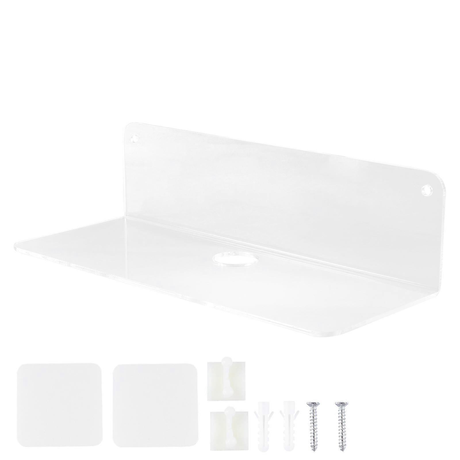 Transparent Acrylic Wall Mount Shelves for Home Use Storage Rack 1pc