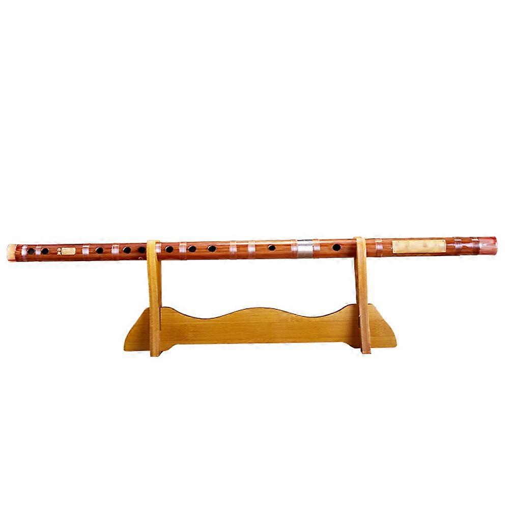 Wooden Sword Display Shelf Light Brown Simple Design for Storing and Displaying 1 Layer