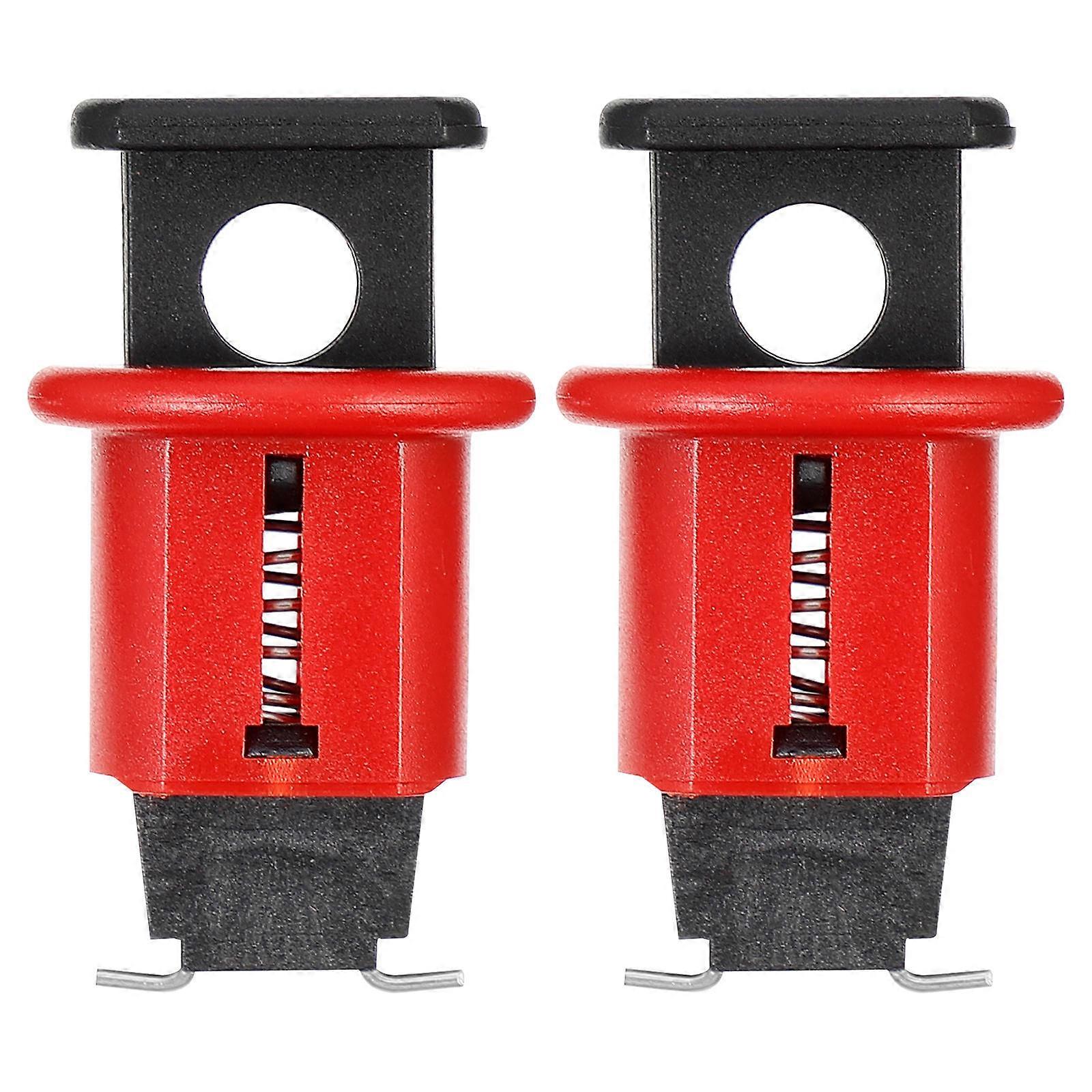 Breaker Locks 2PCS Small Pin Circuit For Preventing Air Leakage Red PA Nylon Electrical Safety Management