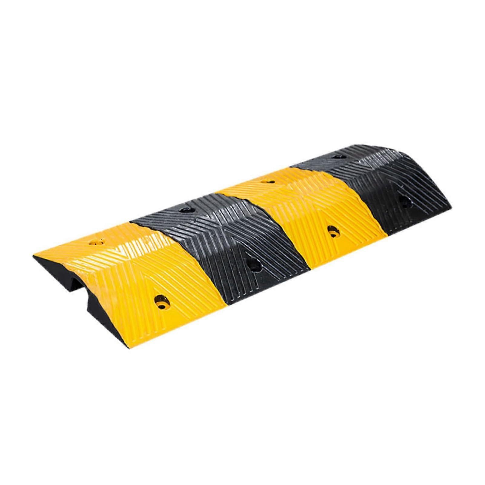 speed rubber speed bump, performance traffic calming hump, load capacity 22,000 pounds (98x35x6.5cm).