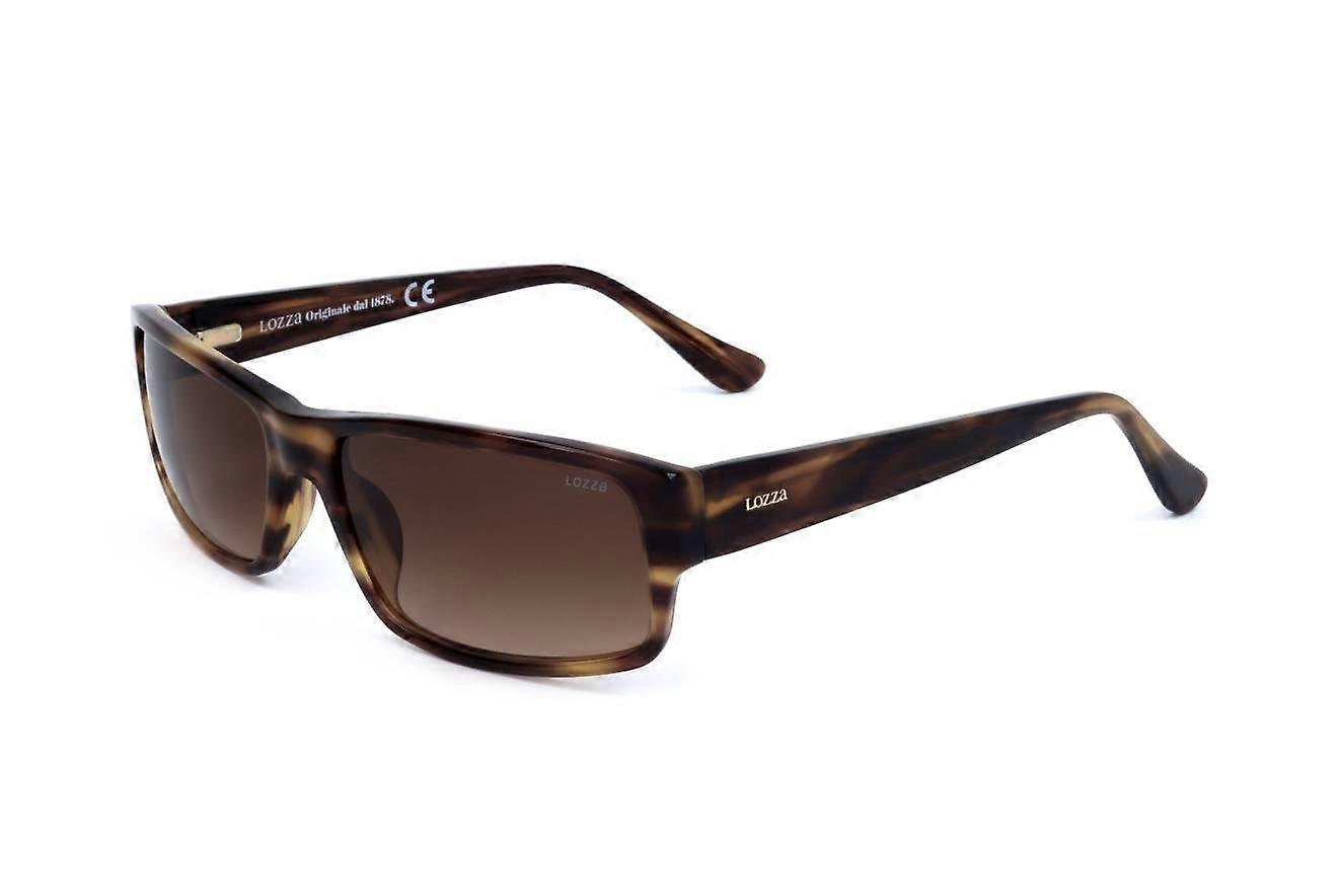 Sunglasses Lozza SL4059 06HN STREAKED TRANSPARENT BROWN 58/17/140