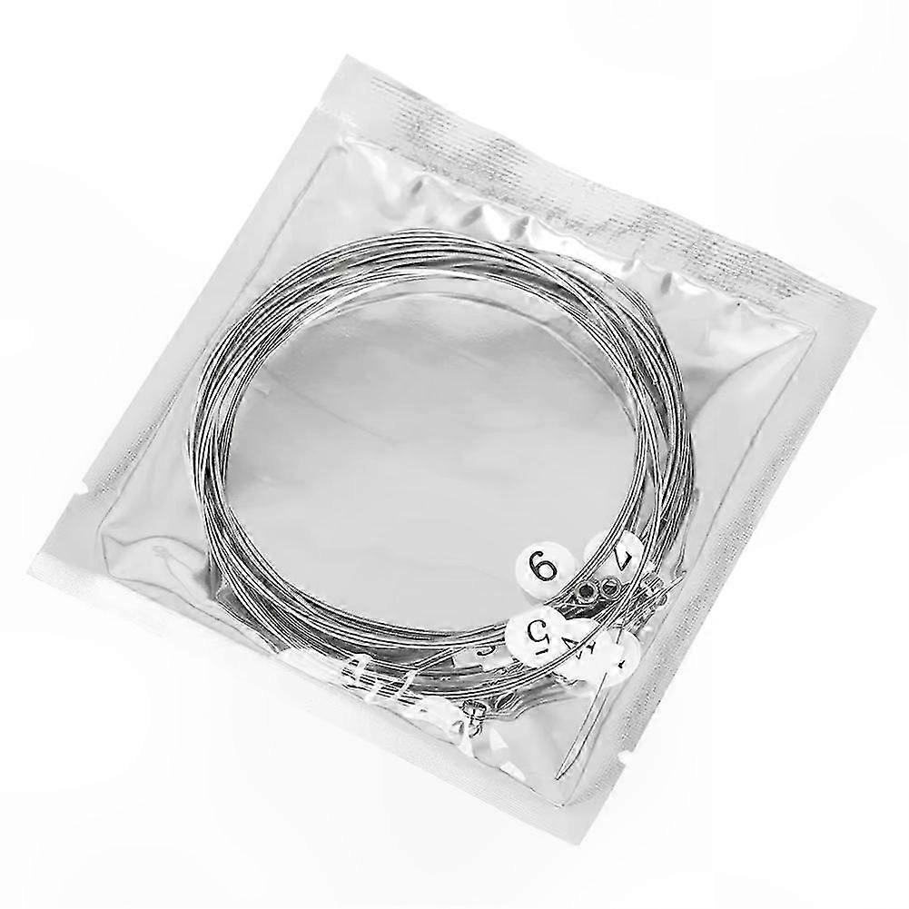 6-String Electric Guitar Strings, High-Carbon Alloy with Nickel Steel Winding