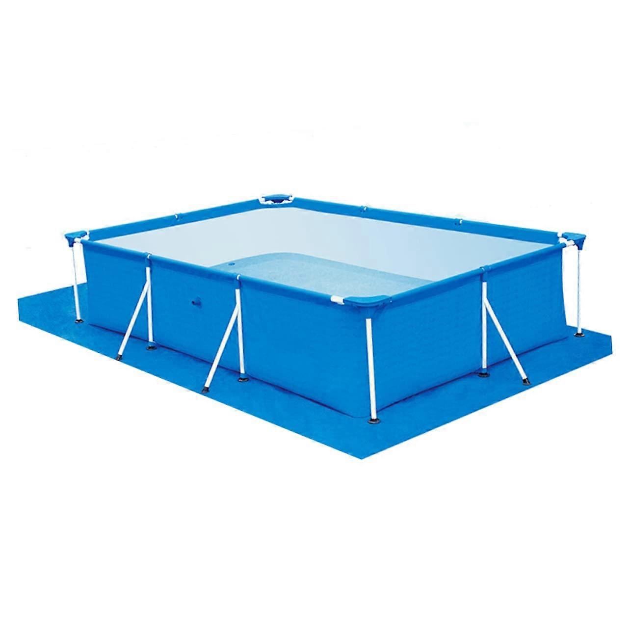 Slipresistant dustproof PE fabric pool floor mat cover for inflatable pool accessories, blue