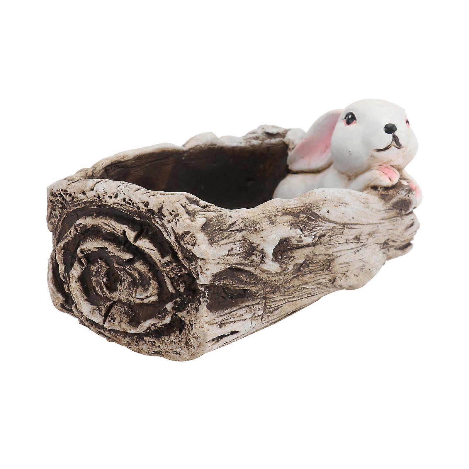 Resin Micro Landscape Flowerpot In Assorted Color For Planting And Home Decoration 1PC