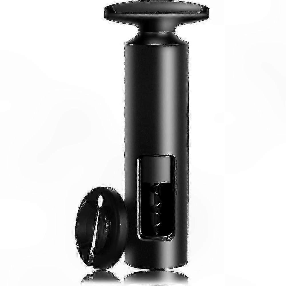 Wine Bottle Opener with Foil Cutter for Effortless Cork Removal, Durable Black Design for Home Use