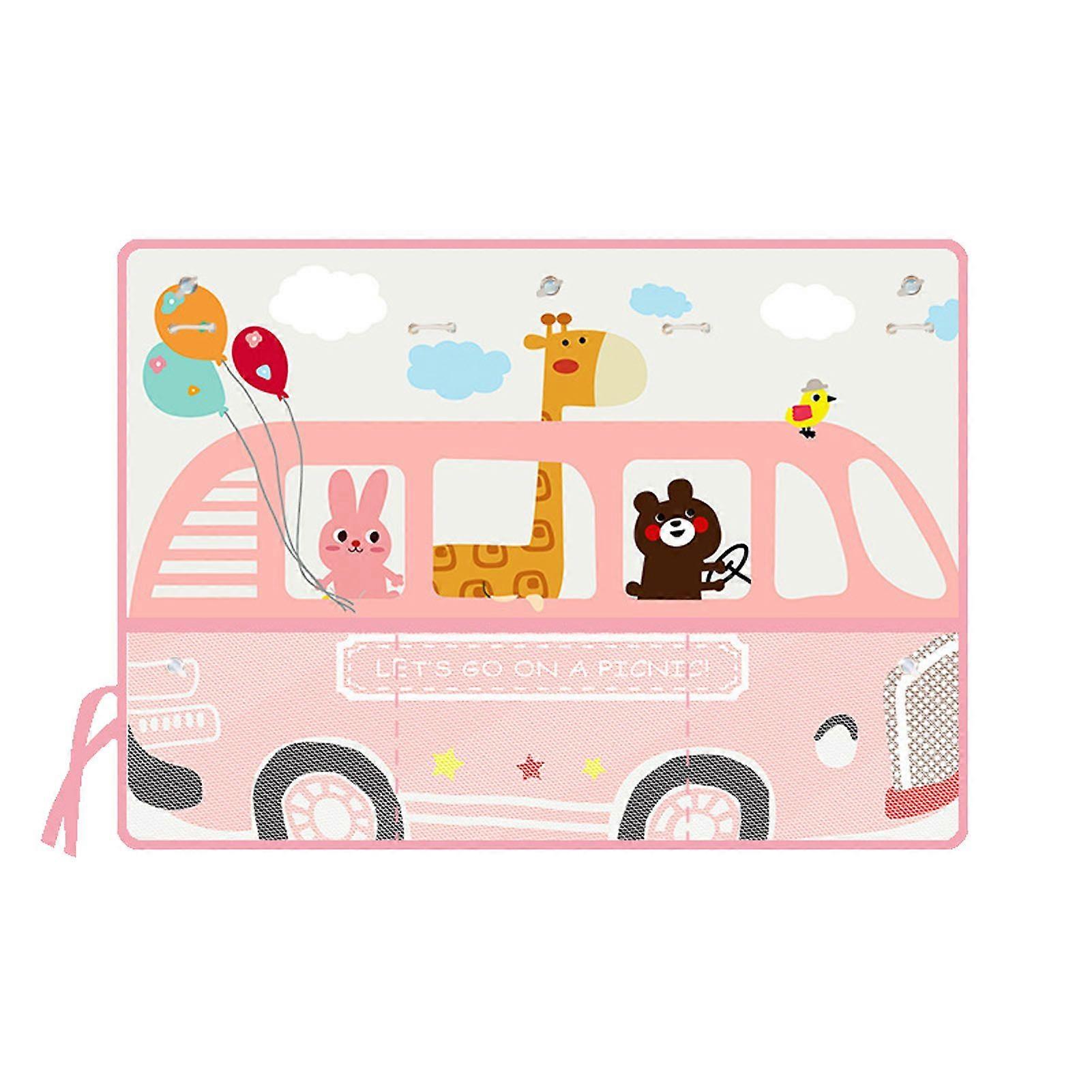 Multifunctional car sun shade curtain with storage bag