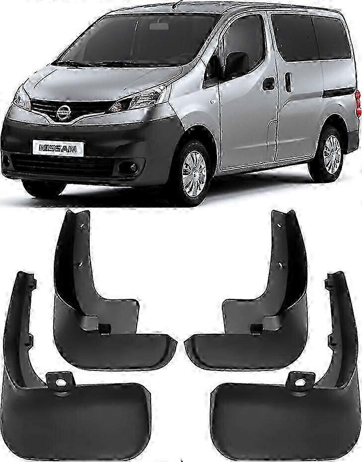 Splash guards set for Nissan NV200 - Front & rear molded mud flaps