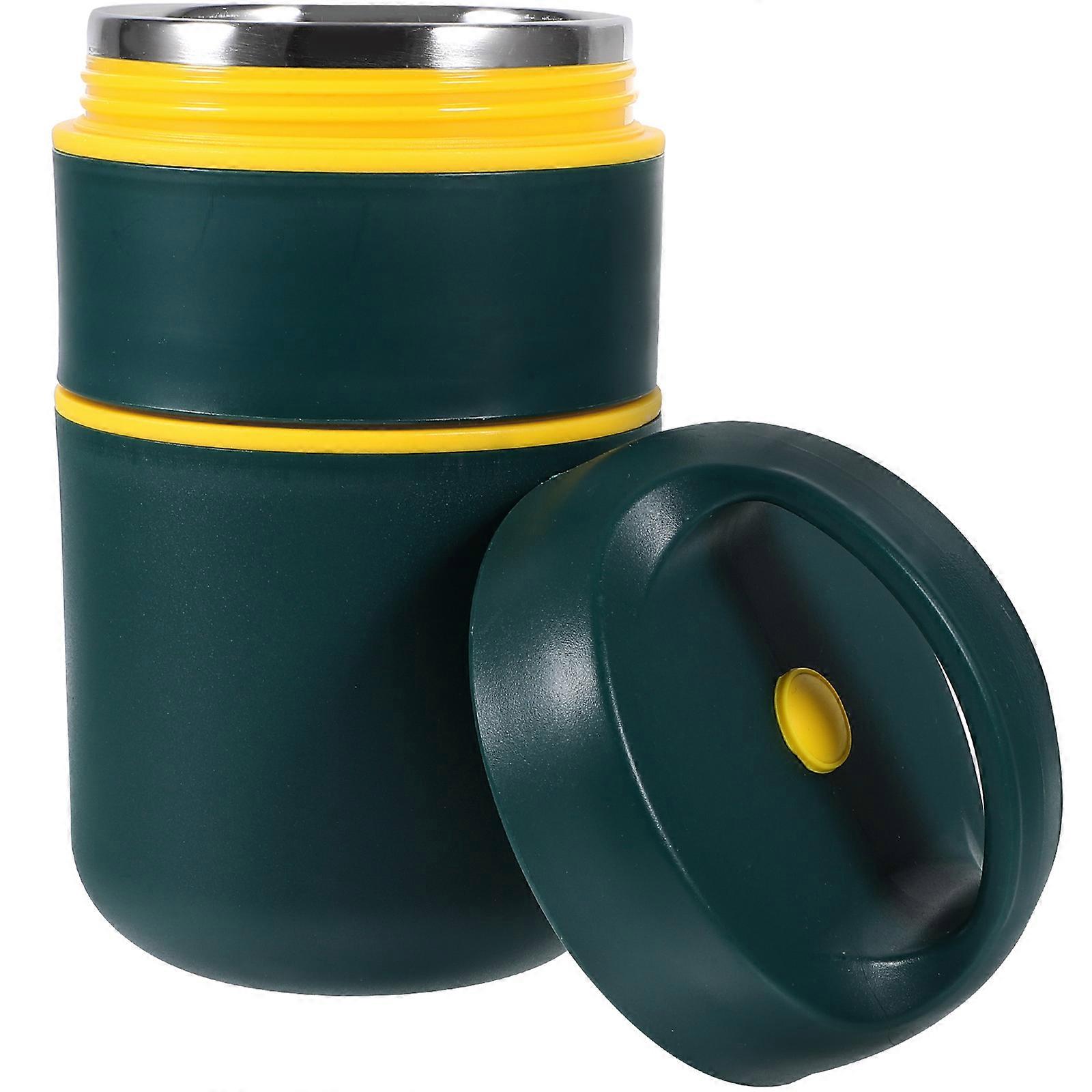 Dark Green Thermal Portable for Home Use Keeps Food Warm with Double Layer Design 304 Stainless Steel