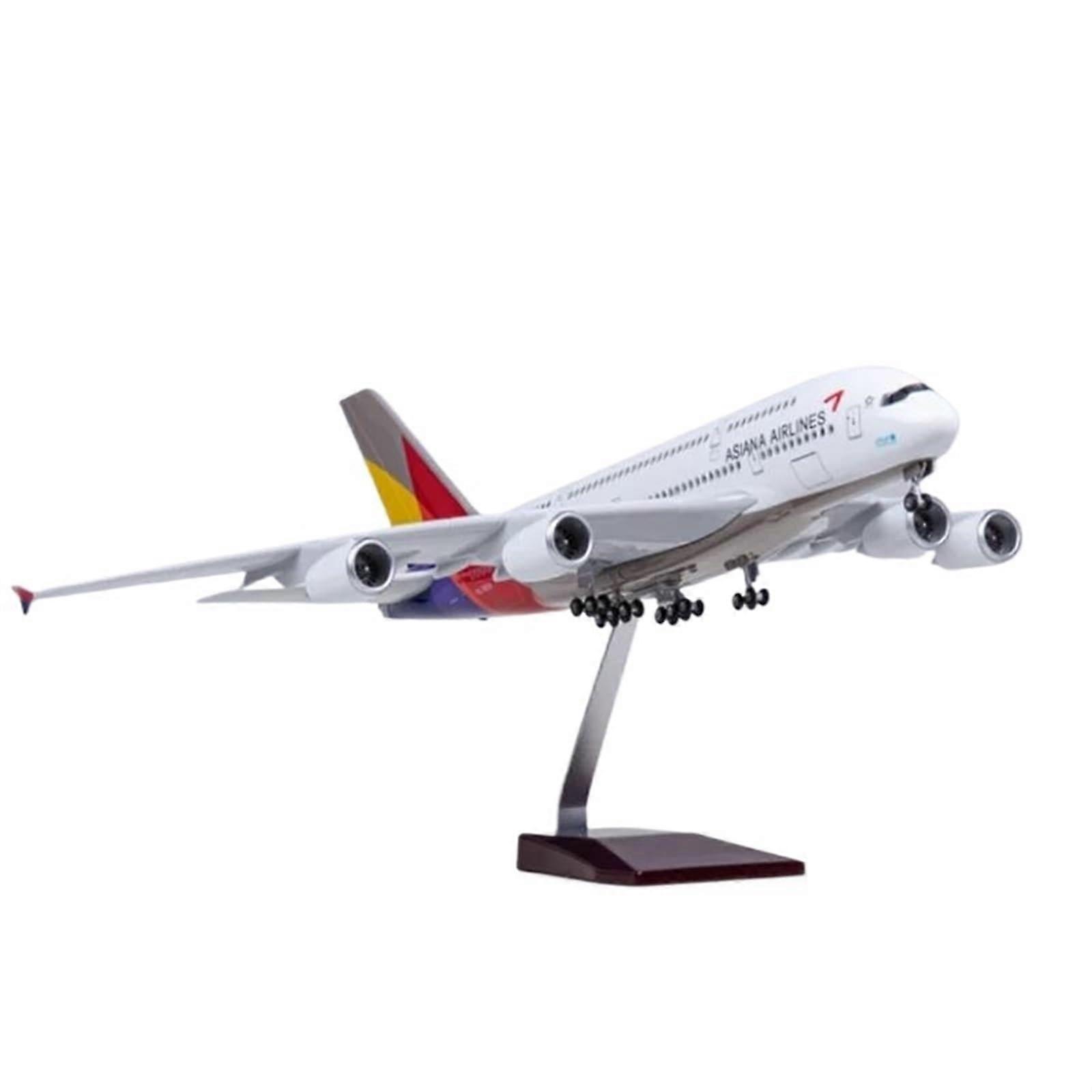 Miniature Aircraft Models DieCast 1:160 AsianKorean Resin Airbus A380 With Base