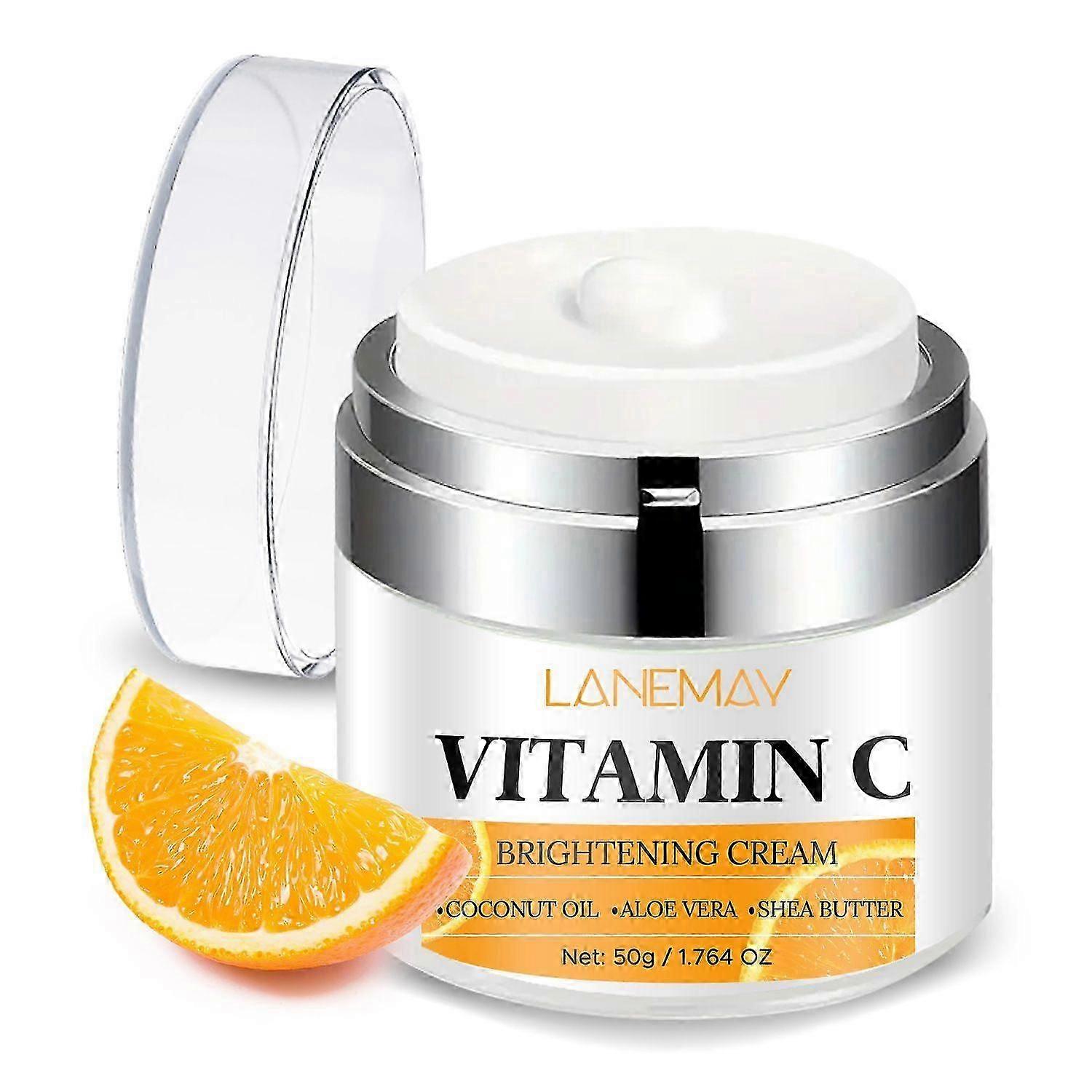 ビタミンCフェイシャルモイスチャライザー - ハイドレーティング&アンチエイジング、スムース&ブライトニングスキン - 皮膚科医によるテスト済み、クリーンビューティー、クルエルティフリーのスキンケア