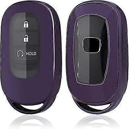 HRV HR-V Civic 2022 Car Key Shell TPU Protection Key Fob Remote with Buttons Accessory (Purple)