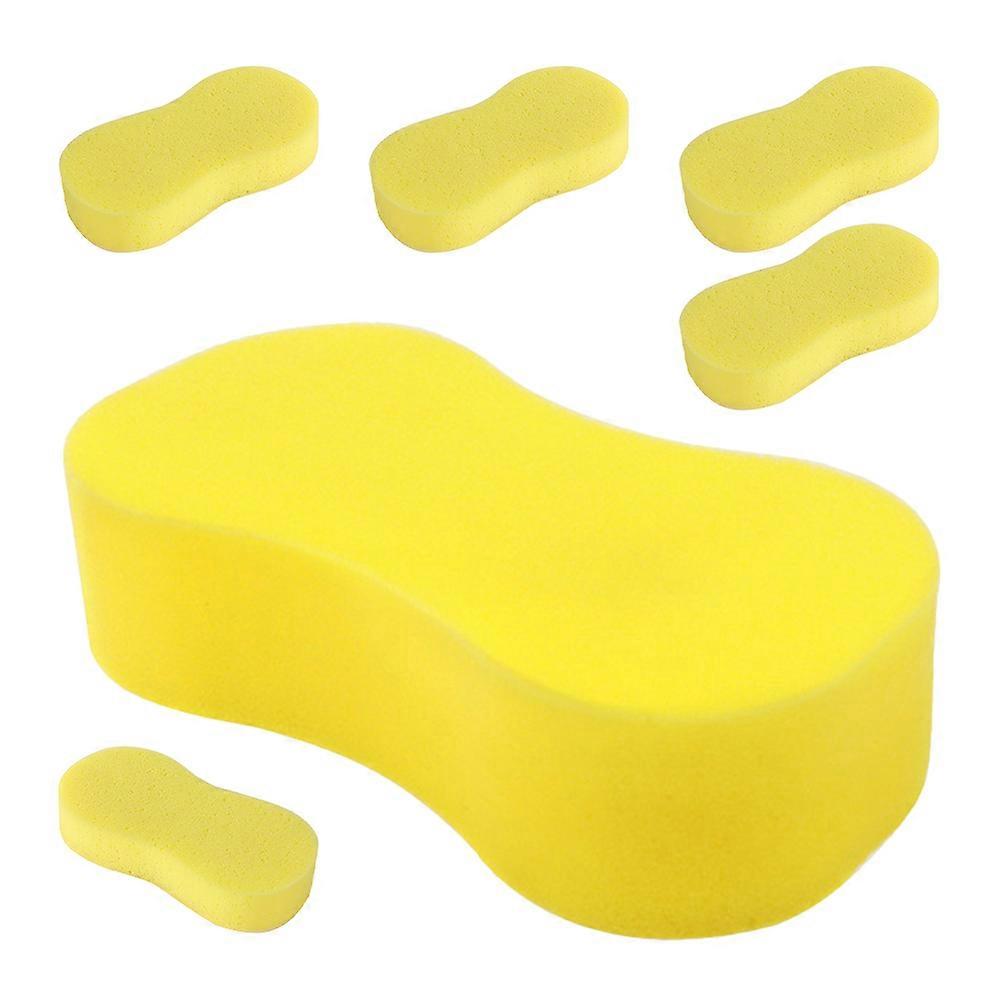 Yellow PU Car Wash Sponge for DIY Use Efficient MultiFunctional Cleaning Durable and Gentle on Paint Large Size