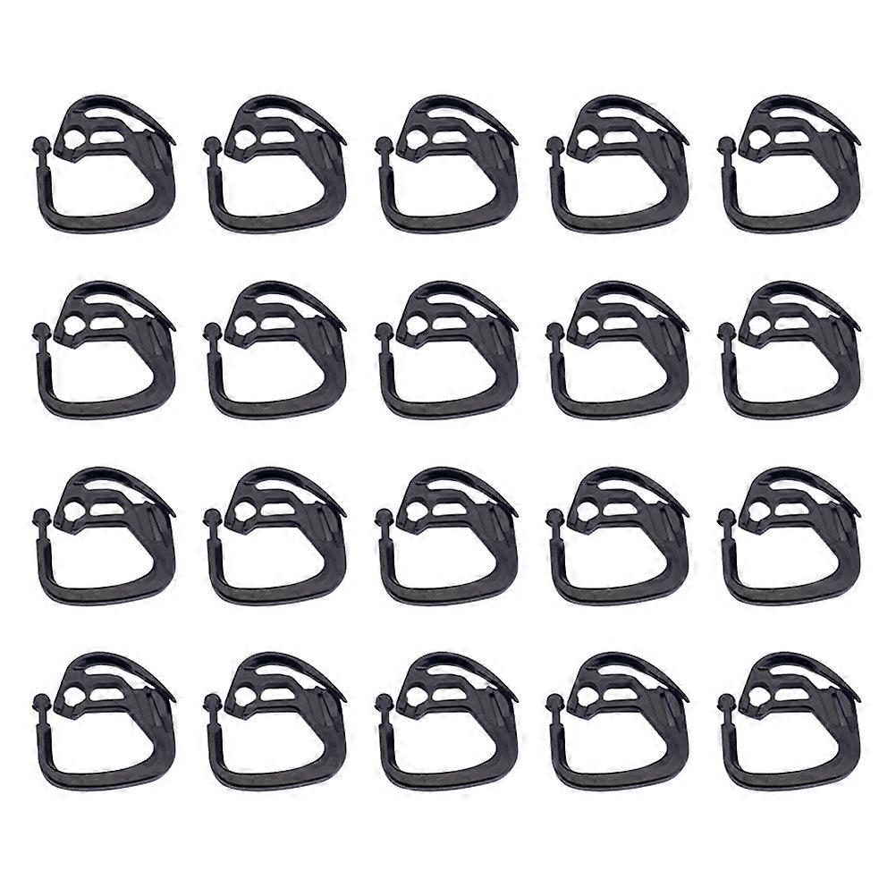Shade Net Clips 50Pcs Black Plastic Fastening Hooks For Greenhouse Accessories With Small Hook Shape Designed For Usage