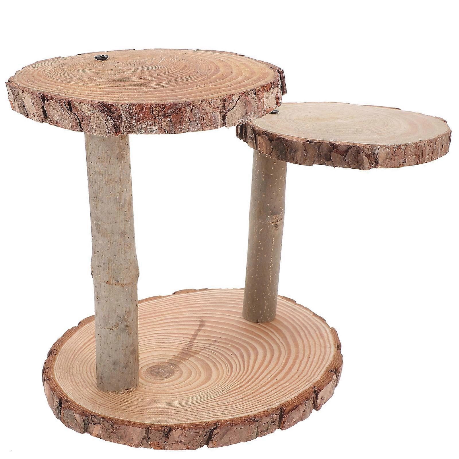 Light Brown Plastic Plant Stand for Home Fits Most Decor Styles Adds Class to Any Room 1pc