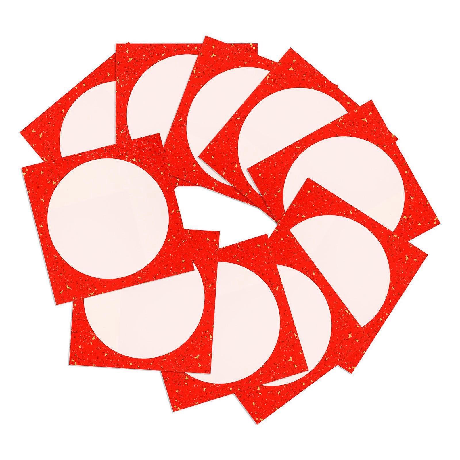 10 Sheets Calligraphy Rice Paper Blank Sheets with Frame for Chinese Calligraphy