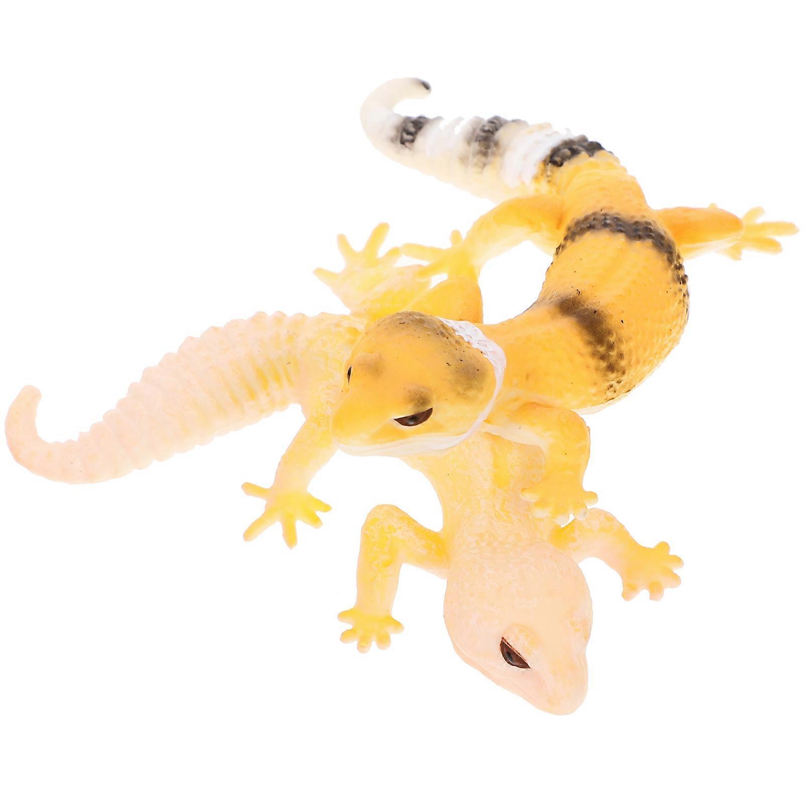 Realistic Lizard Models Mini Lizard Figures Plastic Lizard Toy Bonsai Decoration For Children 2Pcs