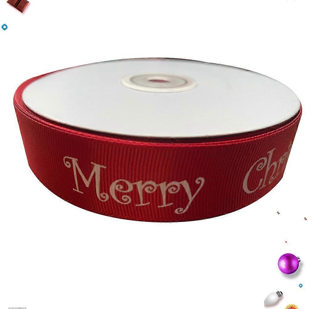 Christmas Craft Ribbon Decorative Streamer 50 Yards Suitable For Crafters And Red 1 Roll