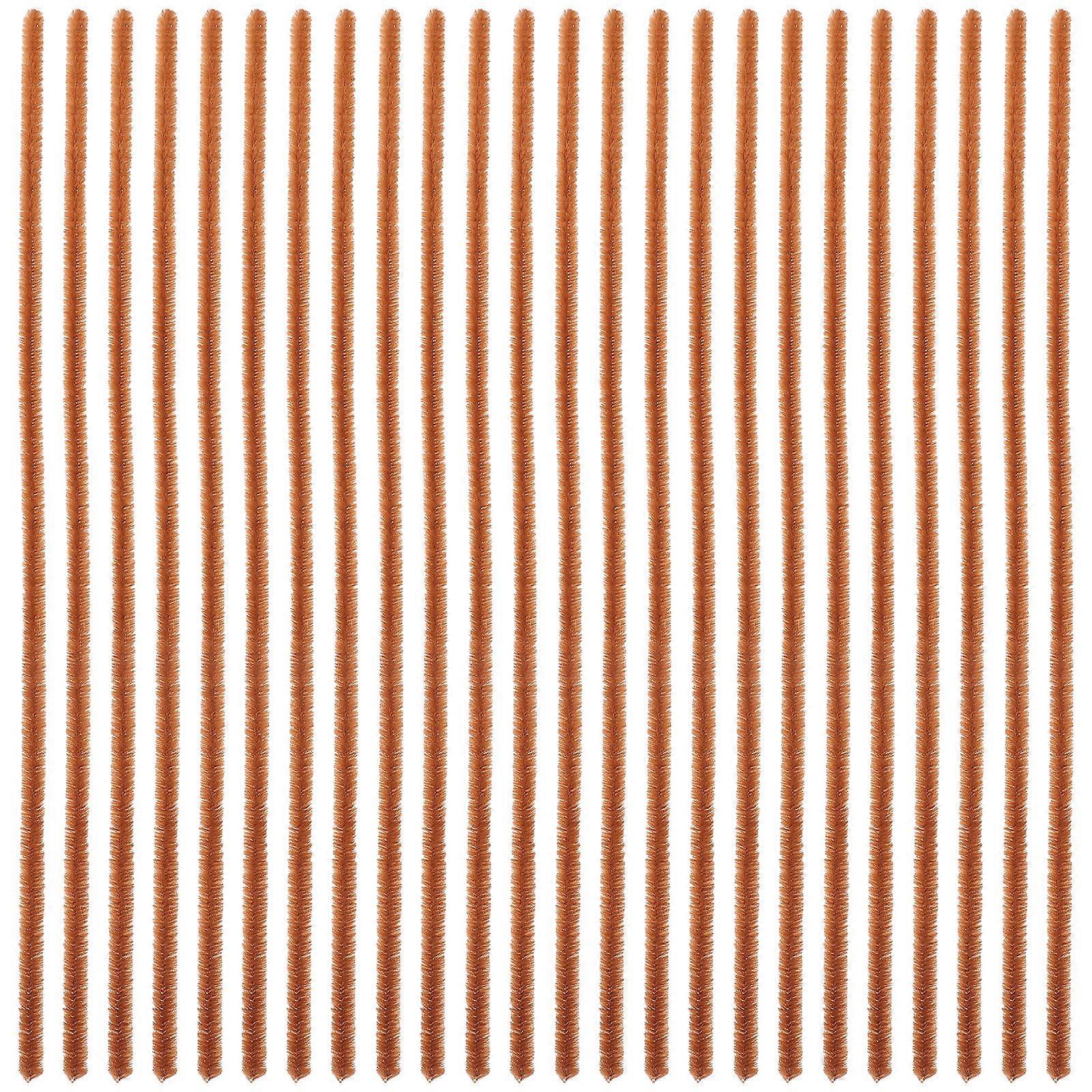 Bendable Craft Accessories 200Pcs Chenille Stems For Educational Activities Brown