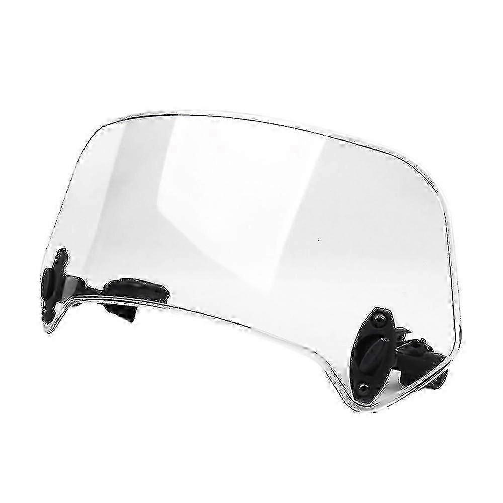 Universal Motorcycle Wind Screen Extension Transparent Adjustable Windshield Air Deflector for Wind Noise Reduction