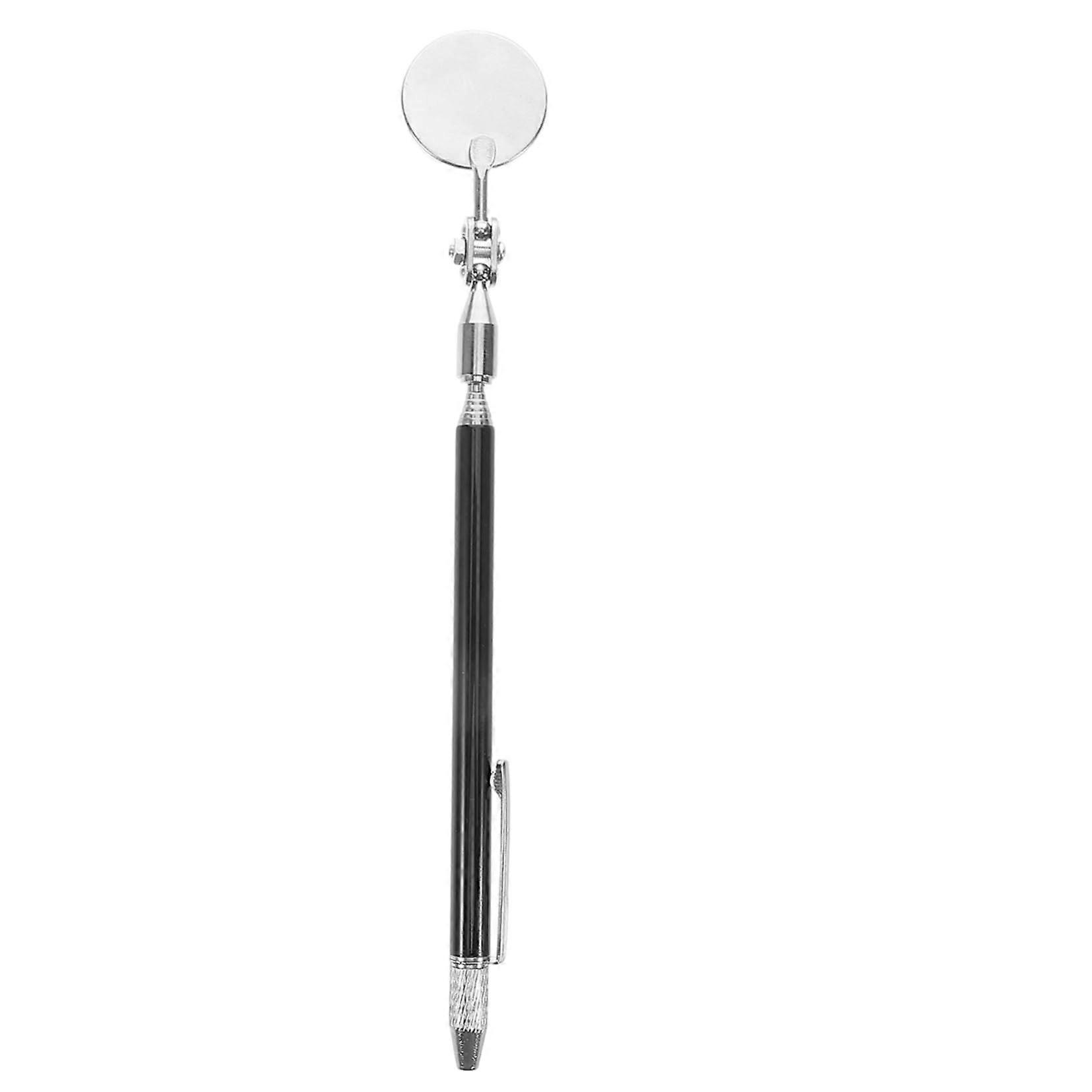 Extendable inspection mirror with magnet. Robust and stable telescopic tool for car mechanics and car work.