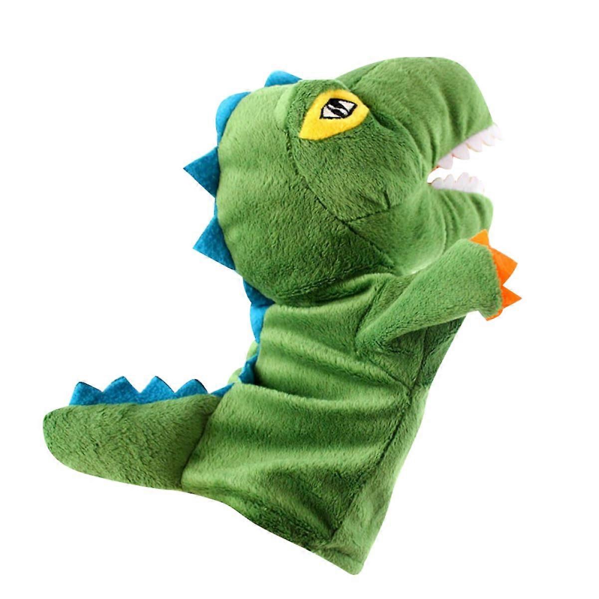 Dinosaur Hand Puppets Plush Toy for Interactive Play, Cartoon Design for Boys and Girls, Enhances Imagination and Bonding