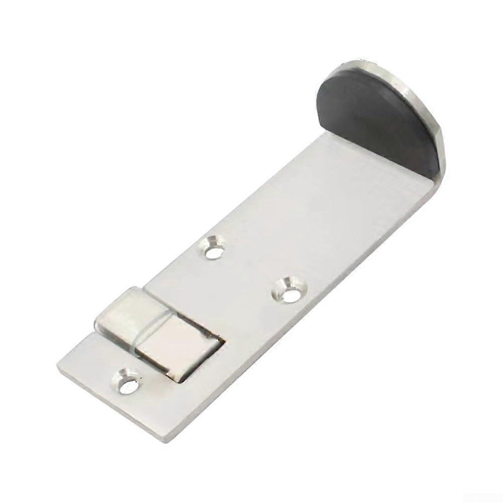 Robust stainless steel door clamp, windproof, door blocker for left and righthanded use (8 cm)