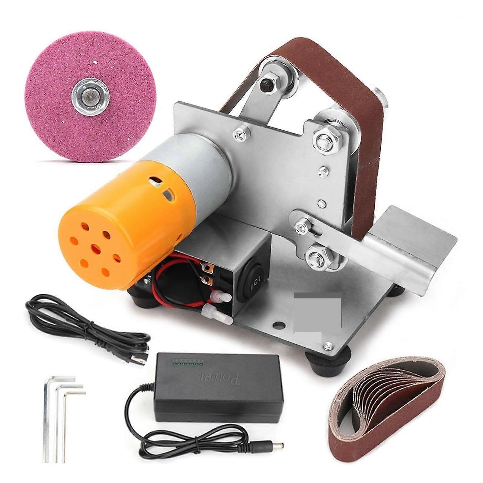 Mini Electric Grinding Machine, Multifunctional Polishing and Sanding Tool, Bandsander for Crafting and Edge Finishing, Style 2