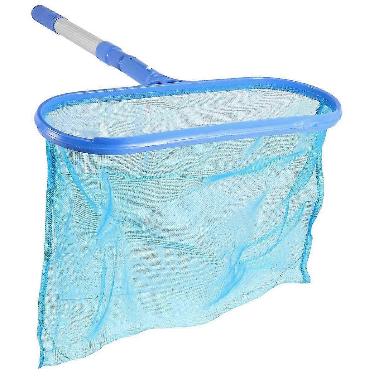 Swimming Pool Skimmer Net with Adjustable Telescopic Pole: Deep Cleaning, Debris Removal for Pool Accessories