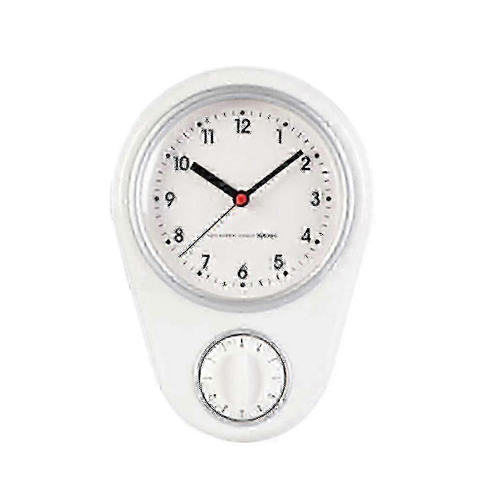 1pc Modern Kitchen Timer Wall Clock, Battery-Free, Blue