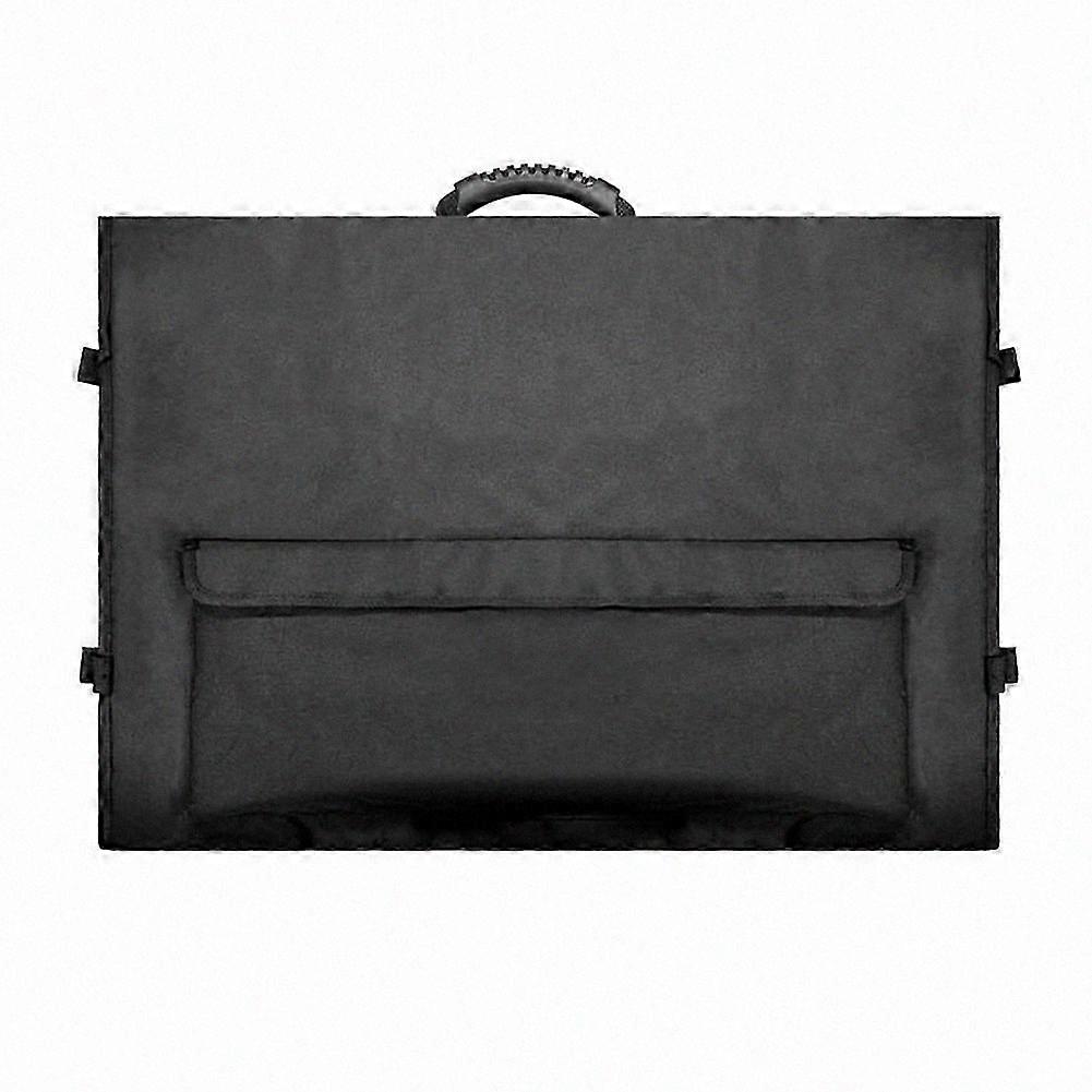 Monitor Carrying Case Computer Monitor Bag with Pockets Adjustable Travel Carrying Case for 24-27In Desktop Monitor,A