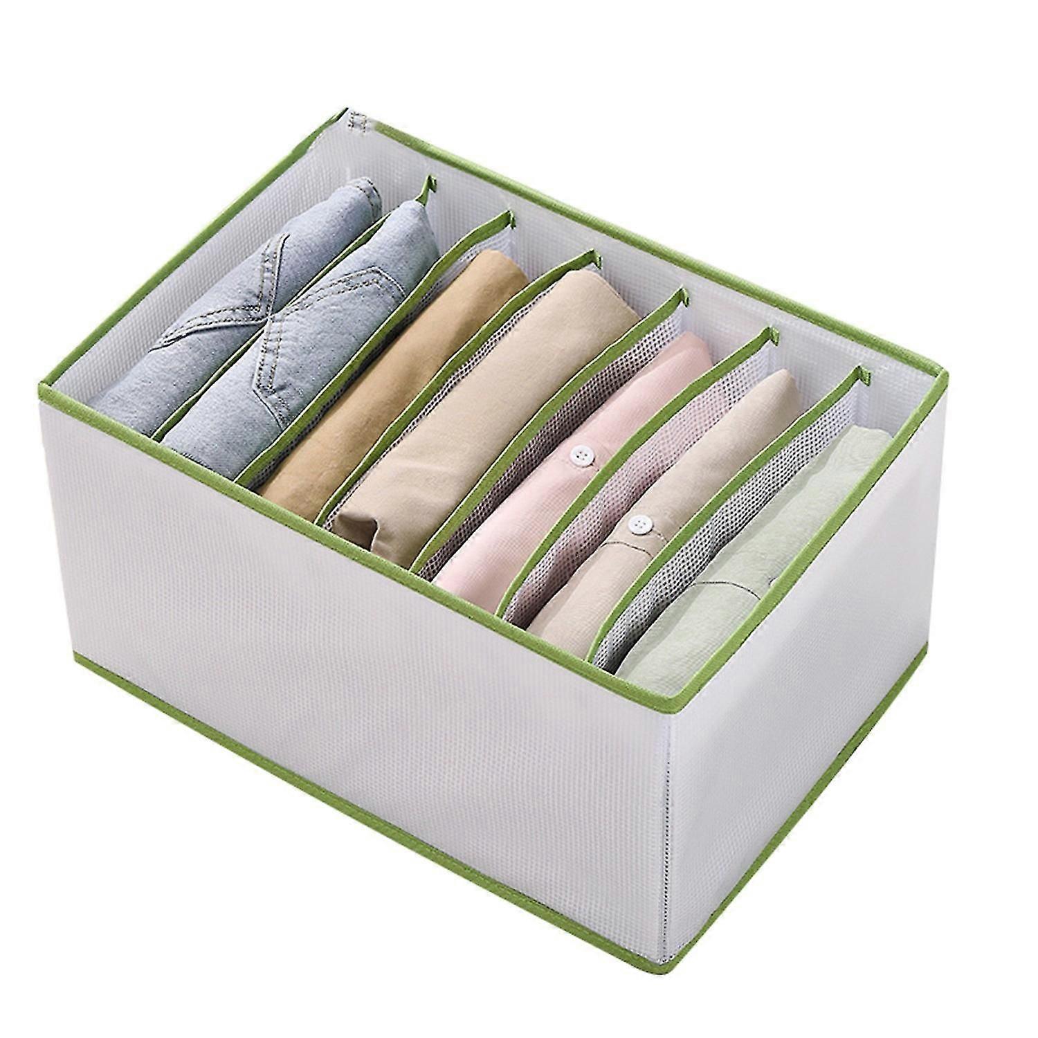 Elastic Multi-layer Clothes Storage Box PVC Practical Individual Grid Clothes Storage Case for Home
