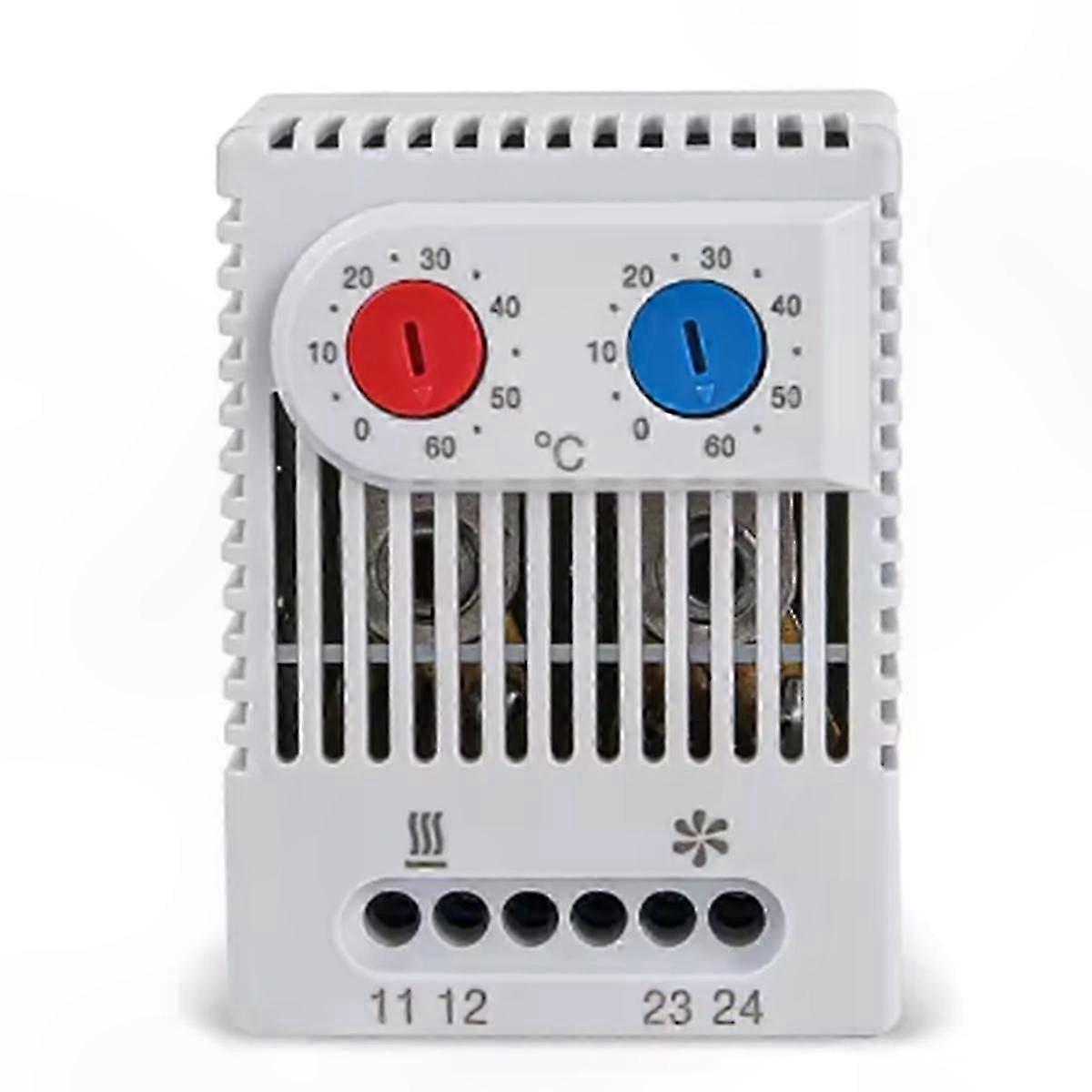 Mini Compact Bimetallic Thermostat with Rail Mount Normal Open Close Function hwy